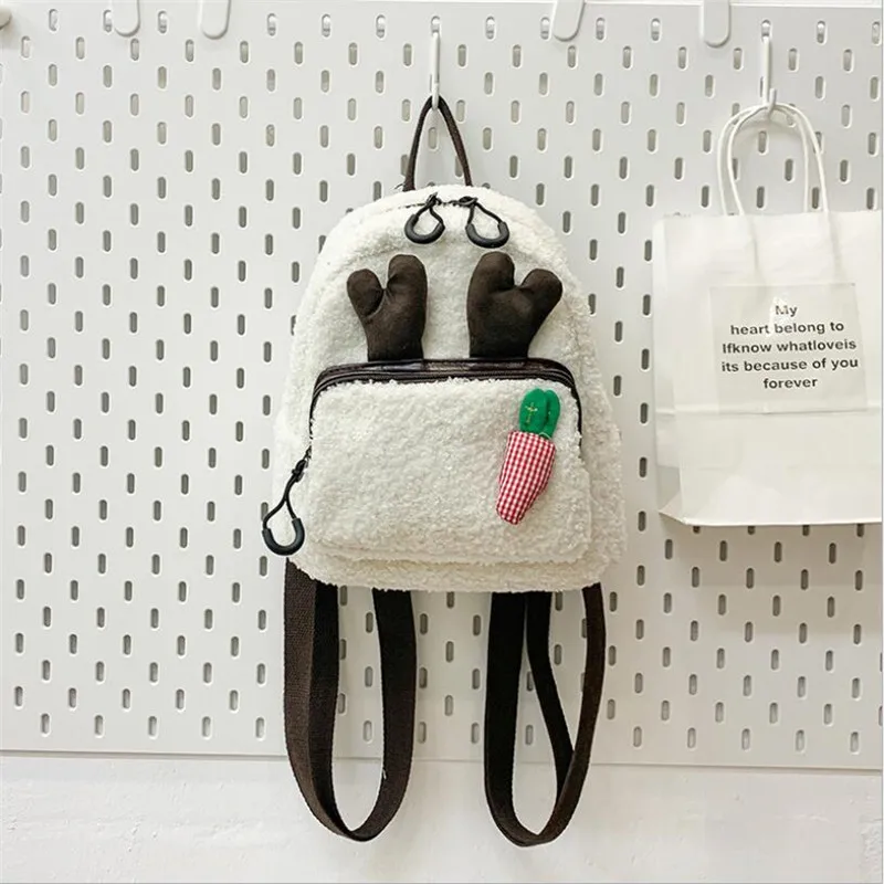 

2020 women wool backpacks Christmas gift backpacks for girls multifunctional elk travel bags drop shipping M719