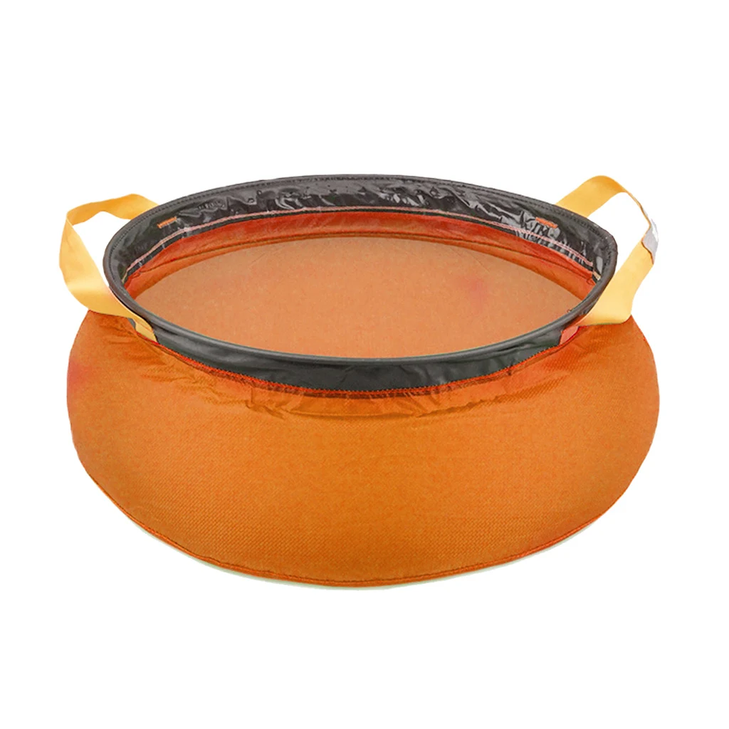 12L Outdoor Foldable Travel Camping Festival Basin Sink Washing Bag Water Pot Camp Cooking Supplies