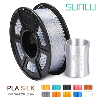 

Нить Sunlu Silk Pla Filament 1 кг 1,75 мм для 3D-принтера pla silk пластик для 3д принтера стержни для 3д ручки