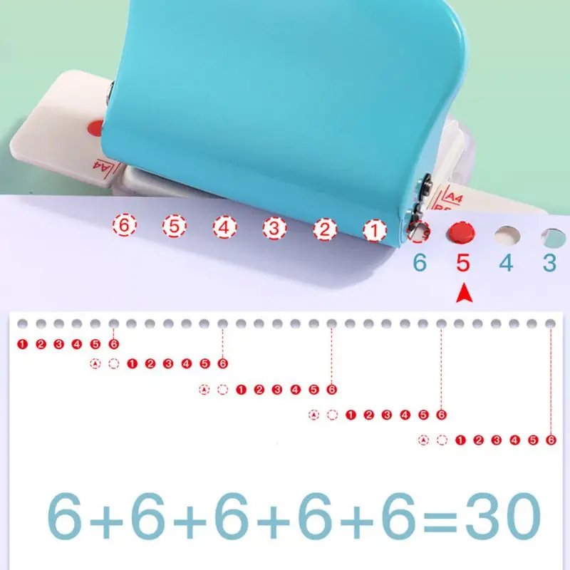 B5 30/26/20 Holes DIY Loose Leaf Hole Puncher Handmade Scrapbook Tools Office School Supplies
