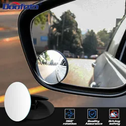 Rétroviseur HD 360 degrés, 1 pièce, rétroviseur sans cadre, grand Angle réglable, rond et convexe, accessoires de voiture 