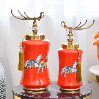 

Ceramic flower arranging device, orange tabletop vase, household living room decorations, TV cabinet crafts, wedding gifts