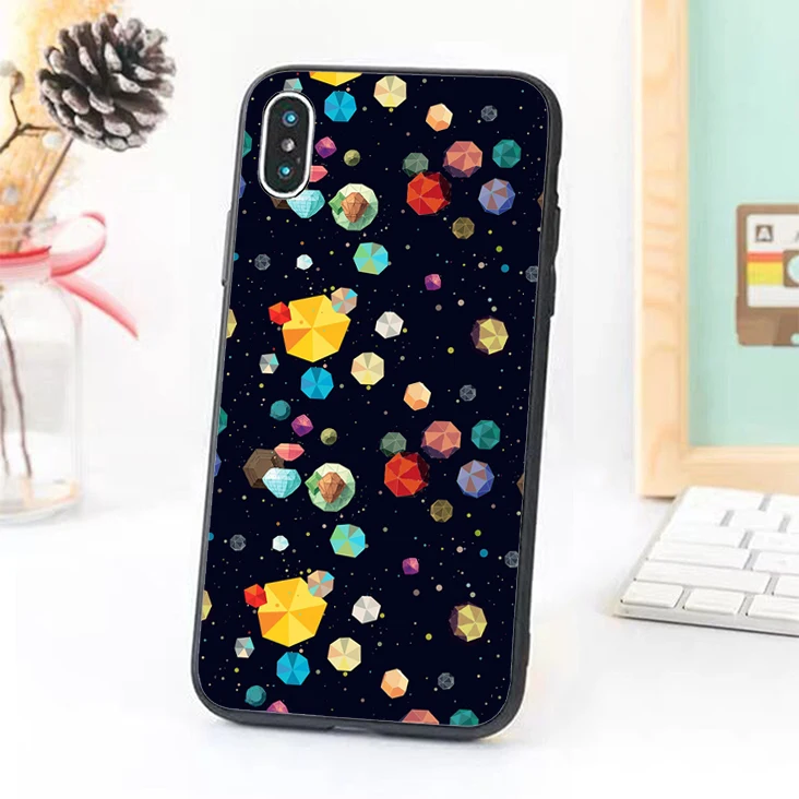 Bernandez 5 5S SE 6 6S TPU phone case cover for iPhone 7 8 plus X Xs Max XR Star Universe Planet |