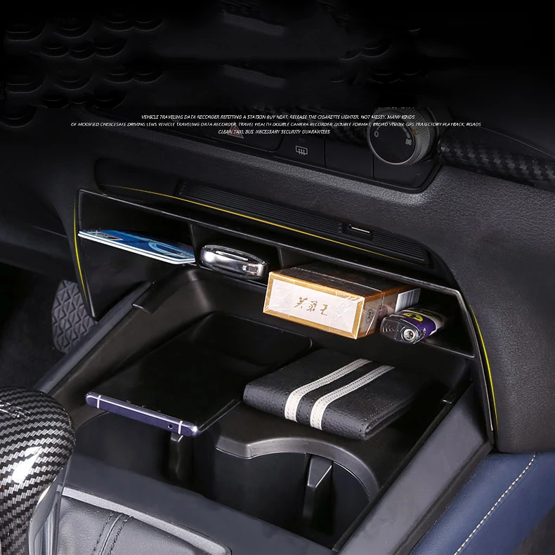 

For Mazda CX30 Accessories CX-30 2020 2021 Car Central Control Storage Plate Trim Layered Partition Storage Box Car Accessories