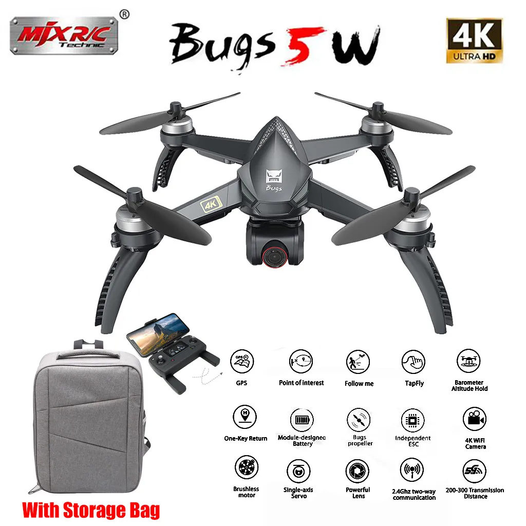 MJX B5W gps 5G 4K HD камера WiFi FPV Бесщеточный двигатель автоматический - Цена: 