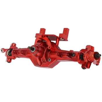 

RC Car Metal Front Axle Assembly for HSP 94180/RGT 18000 1/10 Crawler-Type Truck Red