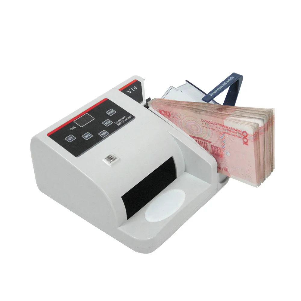 Portátil do Banco com o Mini uv do mg wm para a Maioria dos Contadores de Dinheiro das Notas Mini Detector Manual Contador Equipamento Financeiro Eu-v10 7 Contador de dinheiro/detector