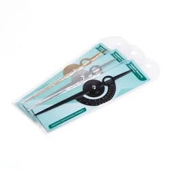 2pcs tattoo isometric scale pattern measuring tool three-point positioning balance ruler compass golden scale tattoo accessories