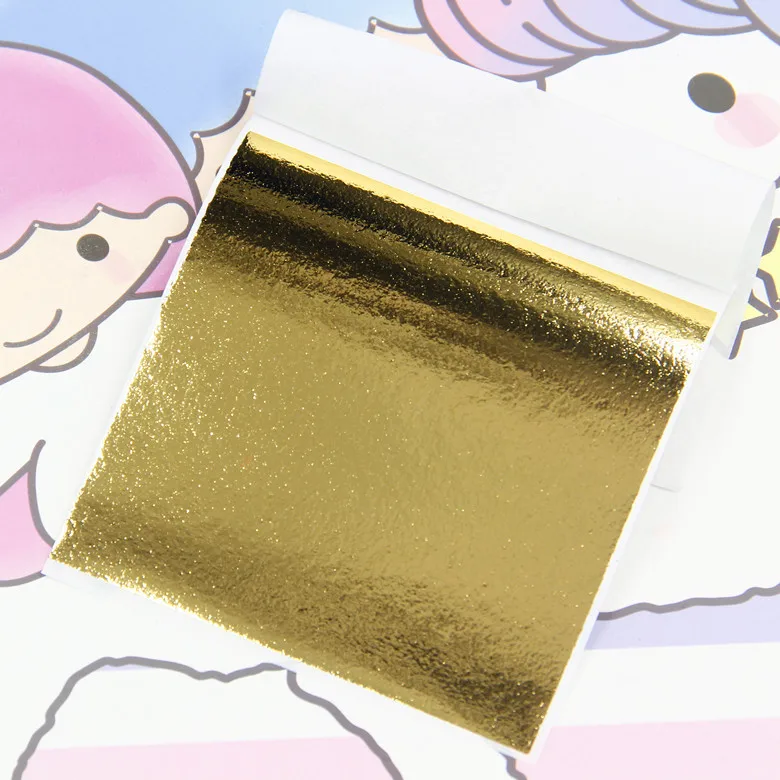 History to, Gold Foil Paper Material Crystal Mud Material Mingled Materials DIY Handmade Material 100 Sheets/Case