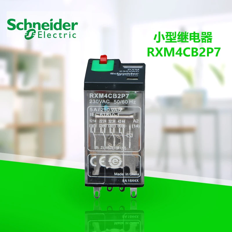 

Device LED Light Small intermediate relay RPM42BD DC24V 4 open 4 closed 14 feet 15A