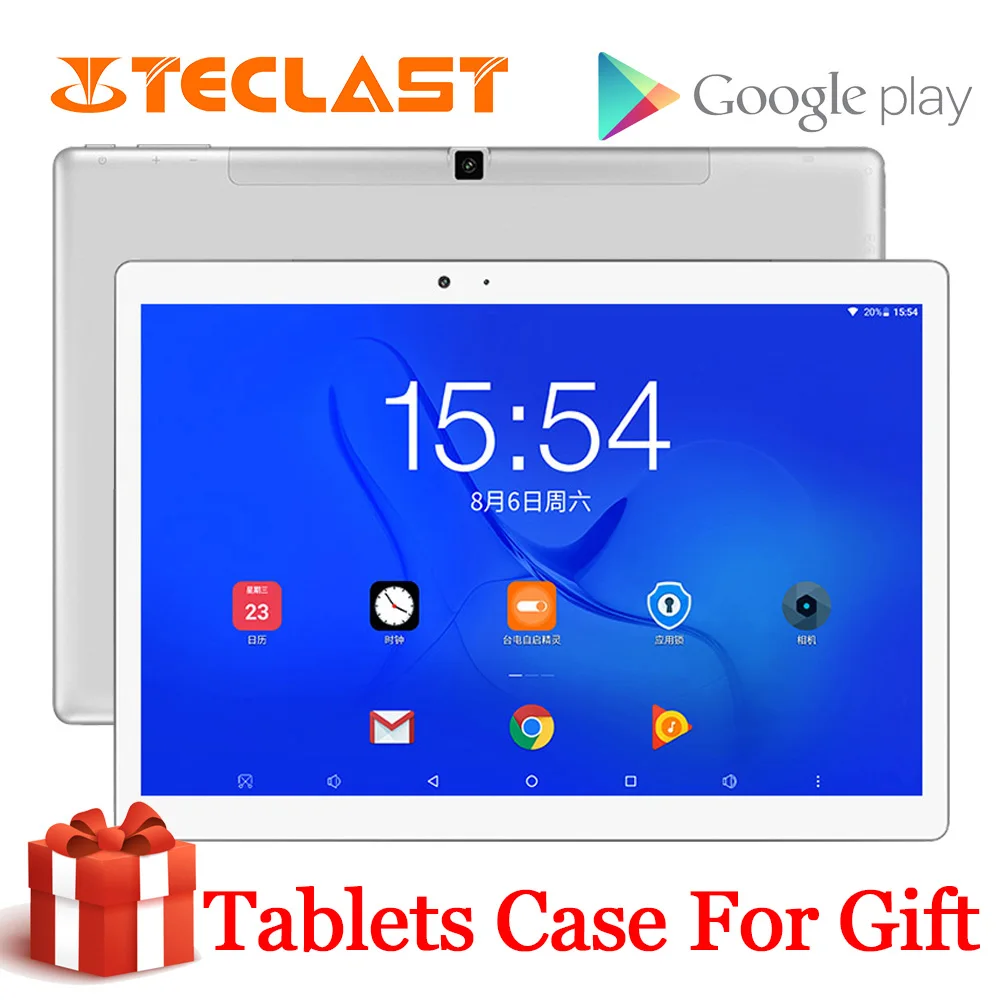 Teclast T20 планшетный ПК Android планшеты 10 1 дюймов нетбук 4G ram 64GB rom 2560*1600 MT6797 Helio X27 Deca Core