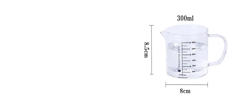 300ml Small Glass Measuring Cup Borosilicate Glass Milk Cup Household Kitchen Multifunctional Scale Cup Milk Pitcher Coffee Jug Measuring Cups Jugs Aliexpress