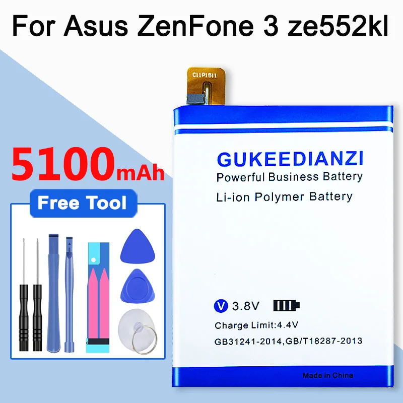 GUKEEDIANZI для Asus ZenFone3 C11P1511 батарея для Asus ZenFone 3 ze552kl z012da/e запасная батарея для мобильного телефона