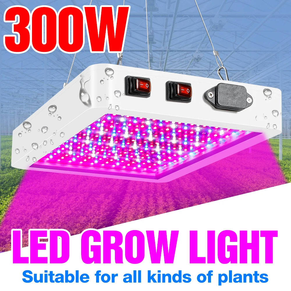 300W 500W Grow Tent LED Grow Light 220V LED Phyto Lamp Full Spectrum Plant Bulb For Indoor Cultivate Plants Seedling Fitolampy