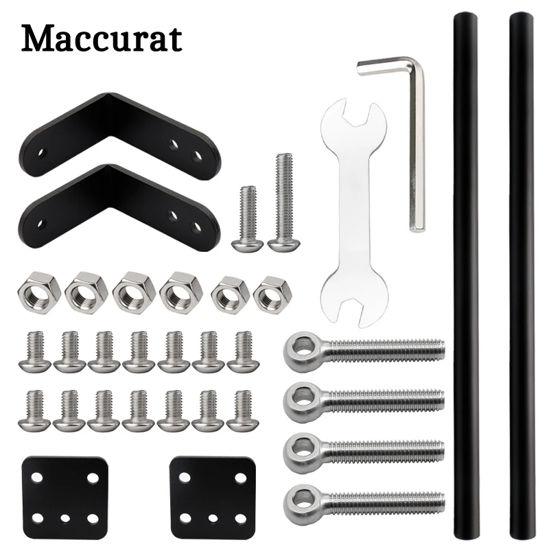 3D Printer Parts Supporting Pull Rod Kit Aluminum Alloy Tie Rod Set Compatible with Creality Ender-3/Ender-3S/Ender-3Pro Upgrade