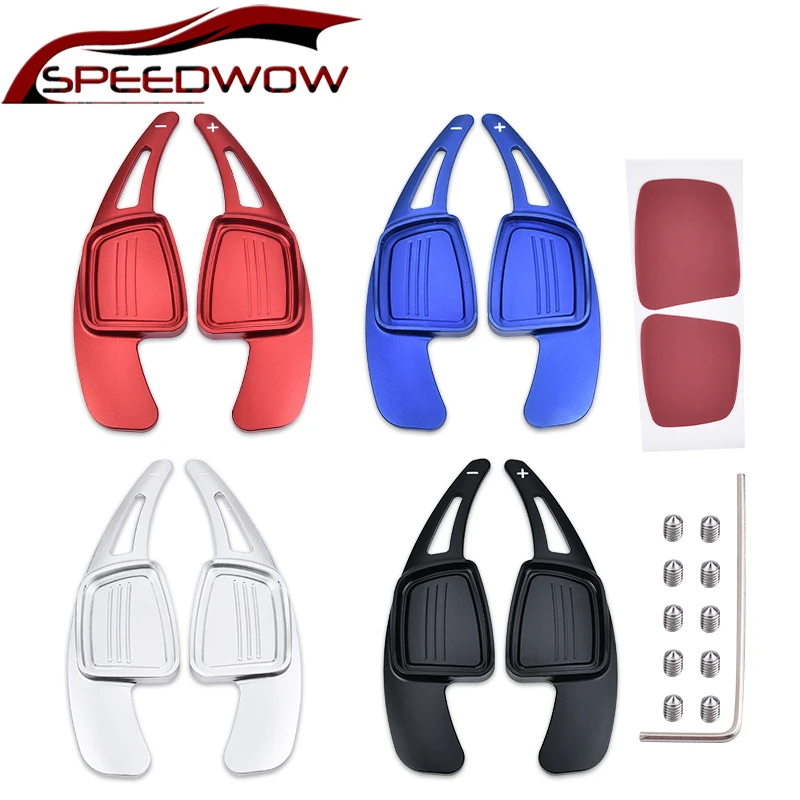 SPEEDWOW 1 Pair Aluminum Car Steering Wheel Gear Shift Paddle Shifters