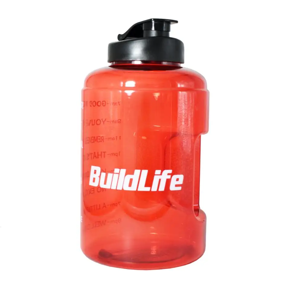 Whole Red Buildlife 3.8L с широким горлышком 1 галлон бутылка для питьевой воды BPA бесплатно обучение большой емкости чайник для наружного кемпинга чайник кружка - Цвет: Whole Red