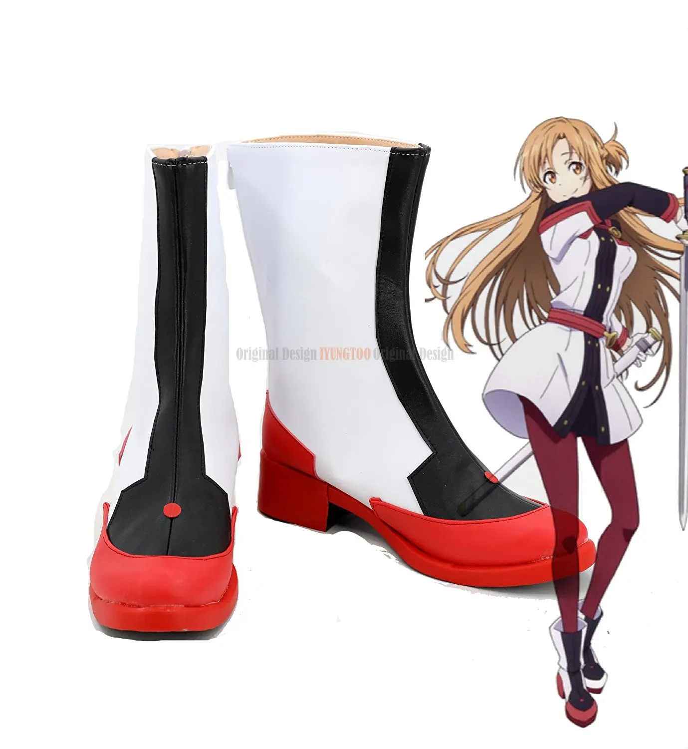 Sword Art Online: Fatal Bullet Asuna Cosplay Boots Shoes SAO Custom Made Any Size | Тематическая одежда и униформа