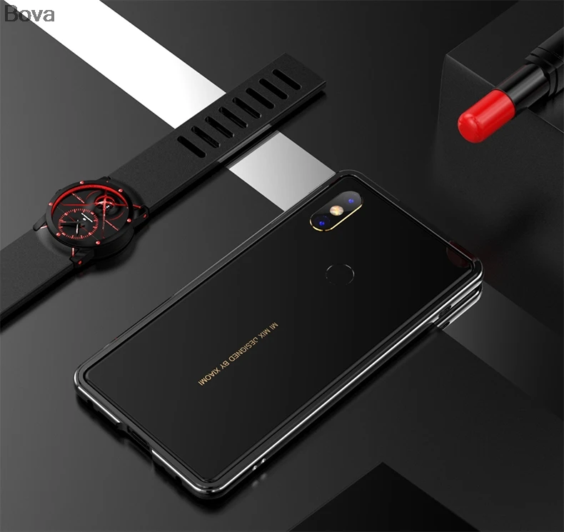 Чехол для Xiaomi mi Mix 2s роскошный Ультратонкий бампер alu mi num для Xiaomi mi x 2s+ 2 пленка(1 передняя+ 1 задняя