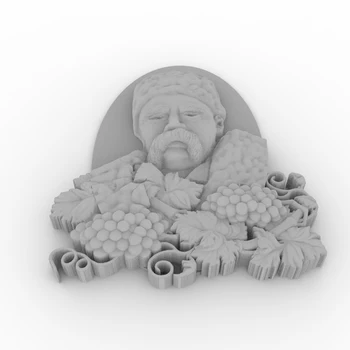 

Shevchenko panel relief 3D model STL format file CNC router carving ArtCAM Aspire Type3 JDpaint engraving carving file A2067