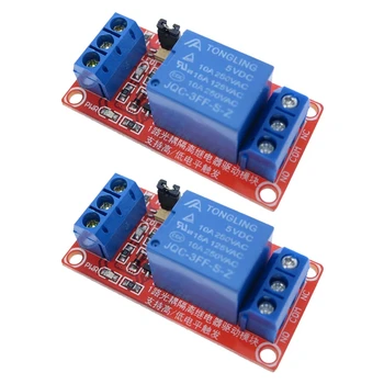 

2Pcs One 1 Channel 5V Relay Module Board Shield for Arduino with Optocoupler Support High and Low Level Trigger