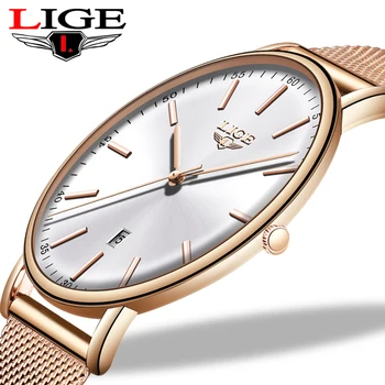 Stainless Steel Ultra-Thin Casual Wristwatch Quartz ClockTop Brand Luxury Waterproof Watch Womens Watches Fashion Ladie