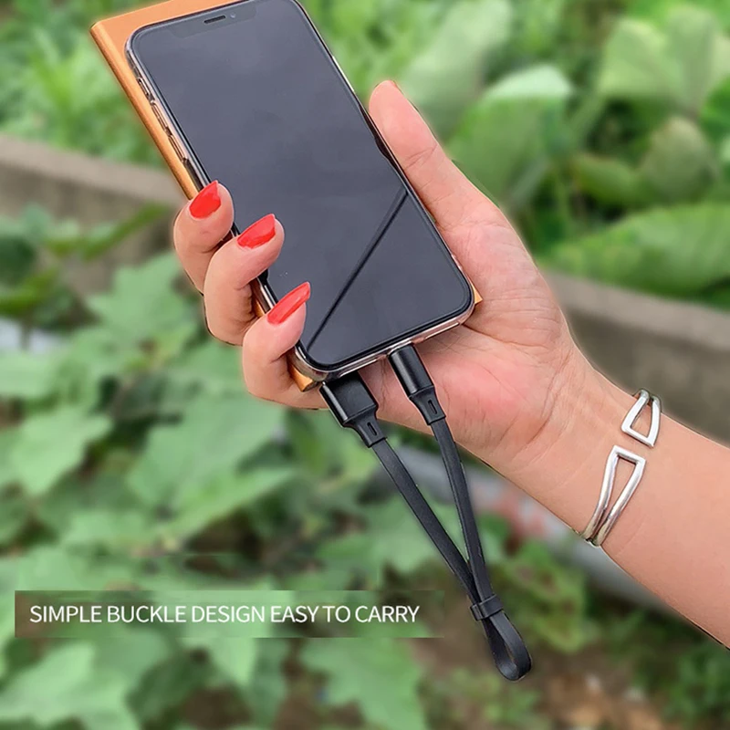 0,25 м портативный USB кабель для зарядки A быстрая зарядка type C Micro usb type-C USB C брелок кабель для зарядки для samsung huawei