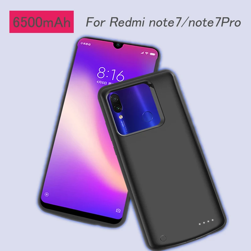 Чехол для внешнего аккумулятора 6500 мАч Xiaomi Redmi note7/note7Pro |