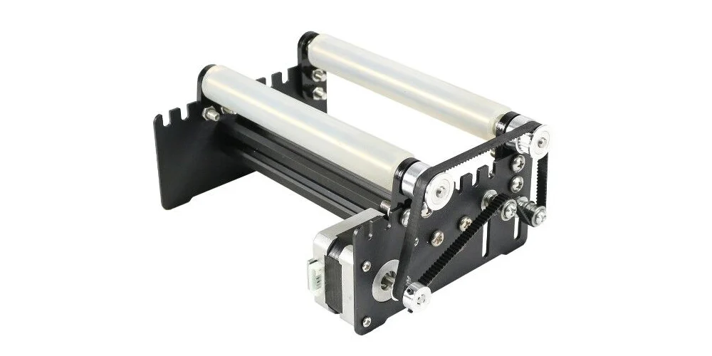 ORTUR Laser Engraver Y-axis Rotary Roller Engraving Module for Engraving Cylindrical Objects Cans - Black