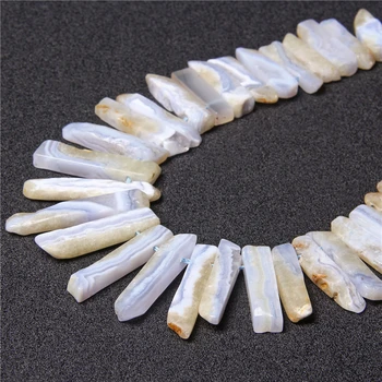 

15.5"Strand Top Drilled Slice Natural Purple Agates Stick Loose Beads Graduated Slab Point Pendant Necklace Beads Jewelry Making