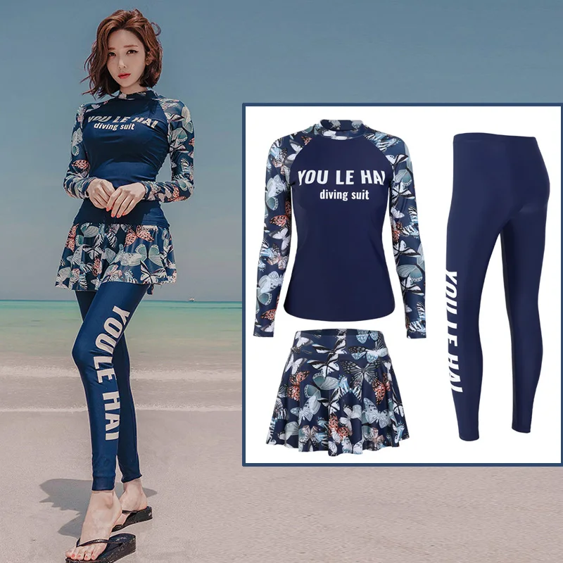 Full Body Rashguard Swimsuit Women Beachwear Activewear Traksuit