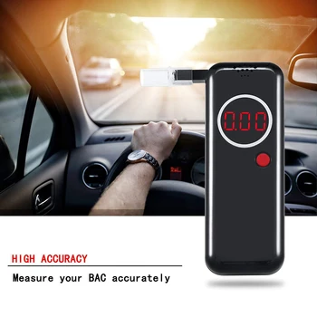 

Portable Alcohol Tester Breathalyzer Digital Breath LCD Display Detector