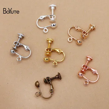 

BoYuTe (20 Pieces/Lot) 13*19MM U Shape Metal Brass No Pierced Ear Clip Materials Diy Handmade Earrings Jewelry Accessories