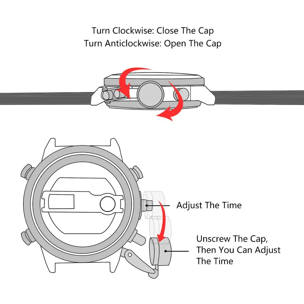 Megalith Men Sports Quartz Watch Men Multifunction Waterproof Luminous Wristwatch Men Dual Dispay-5