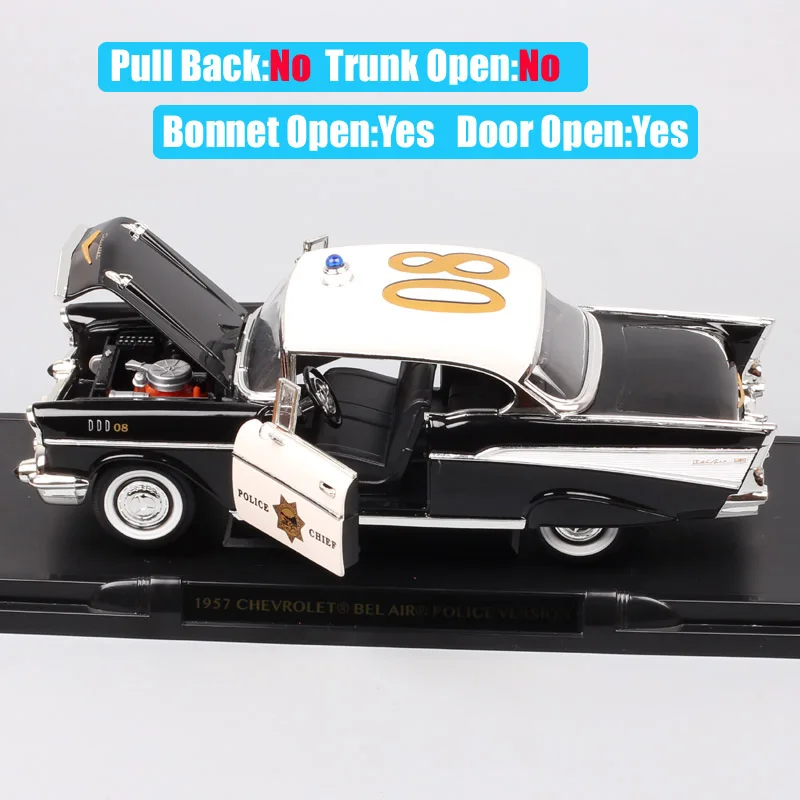 1/18 большой автомобиль классический старый GM 1957 CHEVROLET BEL AIR Хардтоп Литые и литые