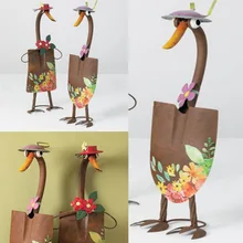 

Cute Duck Garden Art Shovel Decoration Metal Spade Ornament For Home Decor Garden Craft Courtyard Party Prop Friends Gifts