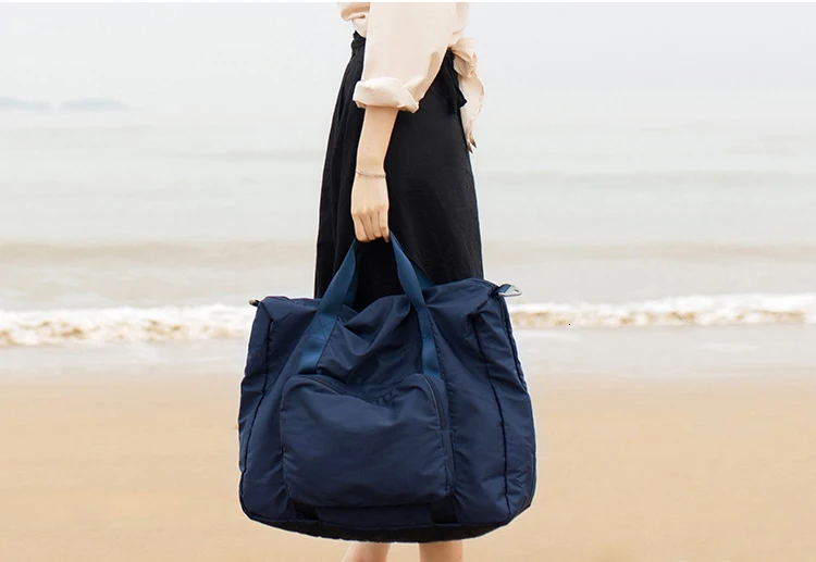 Женская Складная спортивная сумка с плечевым ремнем сумка-Органайзер для путешествий водонепроницаемые багажные сумки портативная модная дорожная сумка для девочек большие сумки