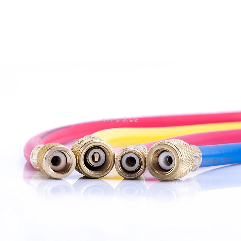 Car " AC Charging Hoses Tube for R134a R12 R22 R404 R502 Air Conditioning Refrigerant Tube 1/4" SAE Thread Hose Fluoride tube