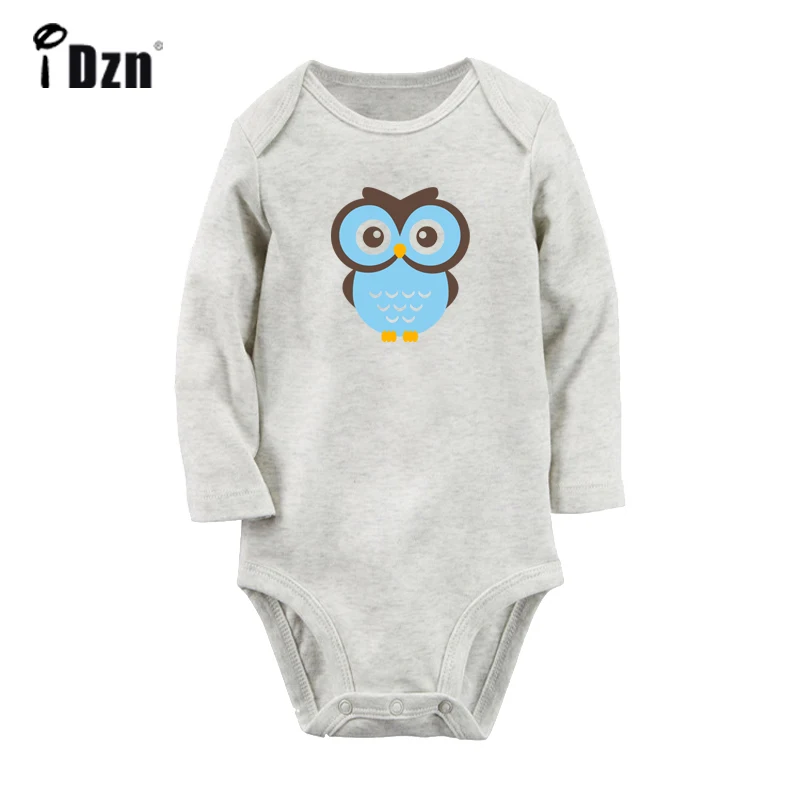 ieBabyG2965C Боди для новорожденных с рисунком милого медведя, рыбы, клоунрыбы, совы; комбинезон с длинными рукавами для малышей; Рождественский подарок - Цвет: ieBabyG2965C