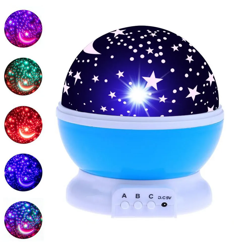 Led Night Light Projector Star Moon Sky Rotating Battery Operated Led Night Light Projector Star Moon Sky