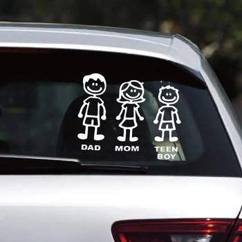 

Family Clipart Car Sticker Waterproof DIY self-adhesive Figure Family Decals Car-Styling Sticker Auto Accessories
