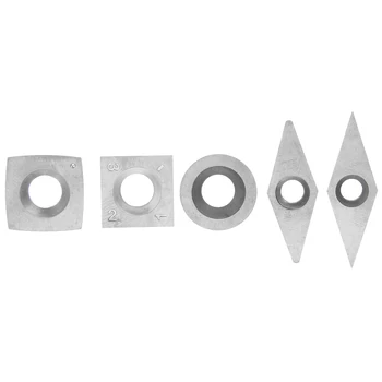 

10pcs Carbide Inserts Silver Diamond Cemented Bit Accessories Woodworking