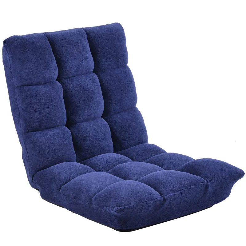 

Folding Lazy Lounger Sofa Tatami Adjustable Lounge Chair Floor Balcony Bay Window Leisure Legless Small Sofa Bed Back Chair