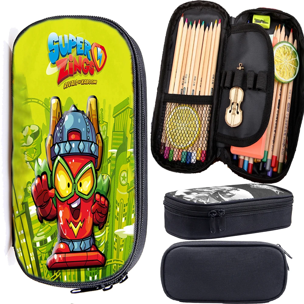 

Popular Child Super Zings Series 6 Pen Bag Students Superzings Pencil Bag Teens Stationery Bag Kids Cartoon Children Gift