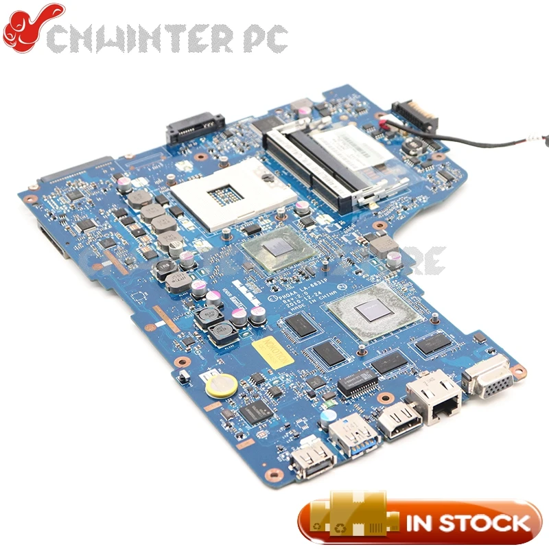 NOKOTION K000125710 PHQAA LA-6831P материнская плата для ноутбука Toshiba Satellite A665 A660 Материнская плата ноутбука HM65 GT540M DDR3