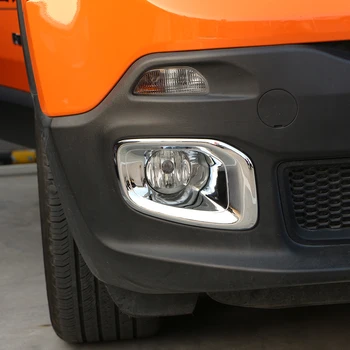 

For Jeep Renegade 2014 2015 2016 2017 2018 2019 chrome Front Rear Tail Fog Light cover rear fog lamp Trim accessories