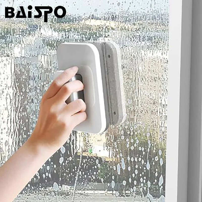 Щетка BAISPO Бытовая для чистки высоких окон магнитный стеклоочиститель мойки