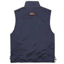 Мужской жилет, сетчатый, дышащий, для спорта на открытом воздухе, Рыболовный Жилет, настраиваемый, рабочая одежда, рекламный жилет