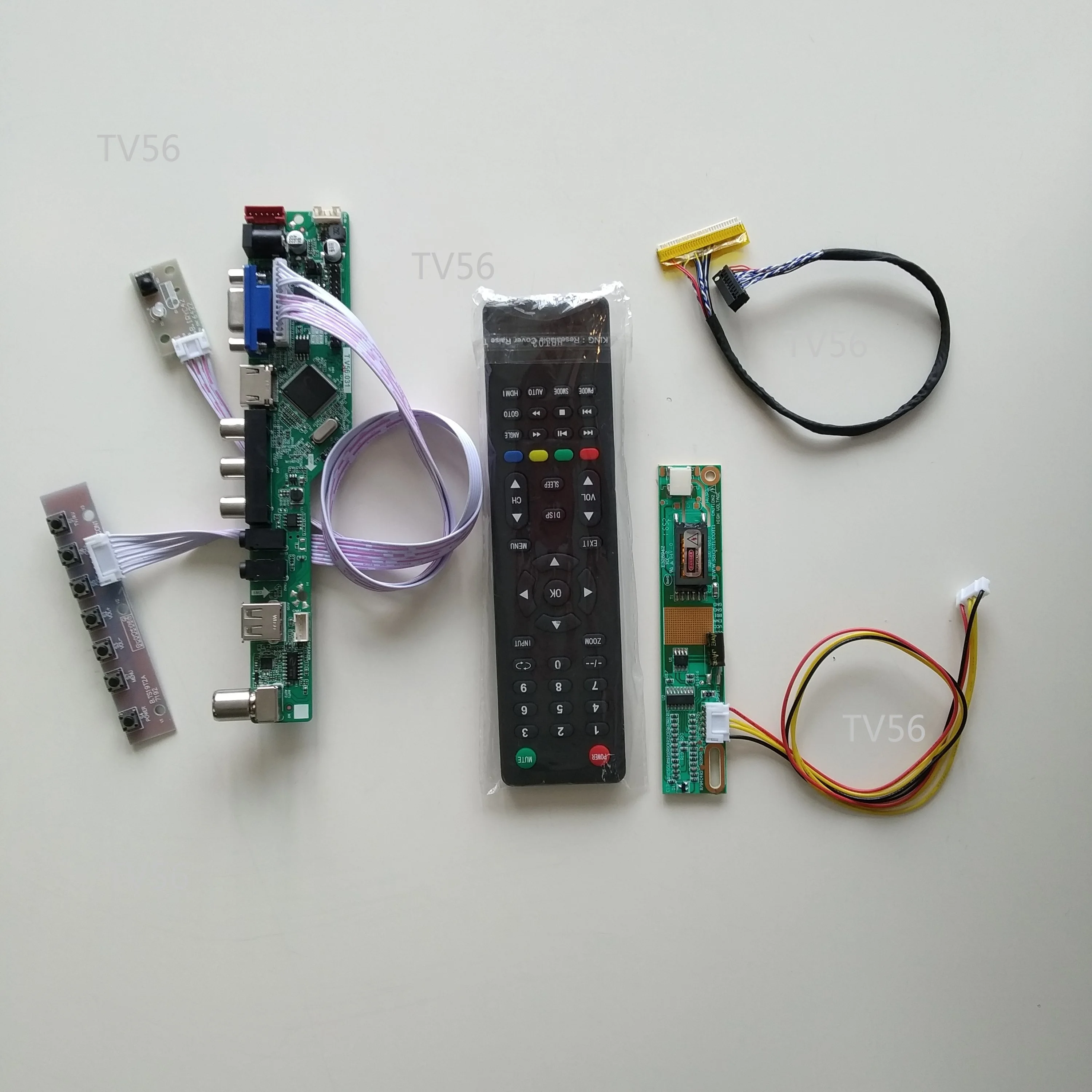 

ТВ, AV, VGA, USB, TV56, ЖК-дисплей, драйвер, плата контроллера, плата для самостоятельной сборки, 15,4 x, панель, экран, монитор