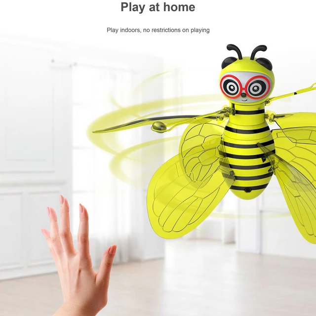 Mini Drone Induction by Hand Bee UFO Toys for Kids Bee Drones Gifts RC Helicopter Quadrocopter
